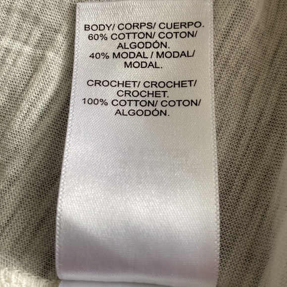 Lucky Brand NWT Crochet Babydoll Tank lace up back tassels bohemian festival - Picture 13 of 16